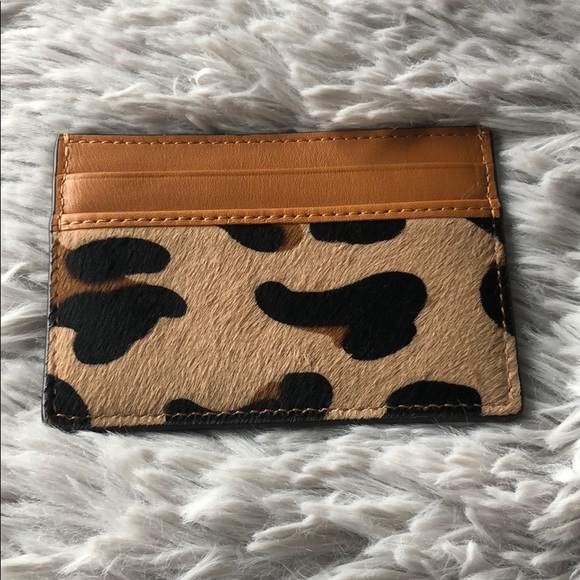 MCM Mini Leopard Calf Card Wallet - Picture 2 of 5